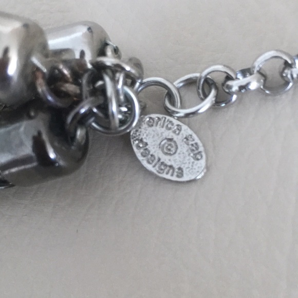 Erica Zap Design Woven mesh Tri color necklace - Picture 3 of 7